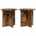 vidaXL Plantenstandaard 2 stuks gerookt eiken 40 x 40 x 40 cm Bewerkt hout