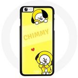 Maniacase Etui voor Iphone 5 BTS Bangtan BT21 Chimmy Jimin Gele Achtergrond