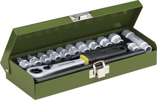 Proxxon Industrial 23602 Dopsleutelset Metrisch 1/4 (6.3 mm) 13-delig