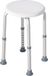 HOMCOM Tabouret de douche - Aluminium - Blanc
