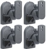 Goobay luidspreker muurbeugel | set van 4 | tot 3,5 kg | zwart