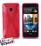 Ultraplatte MUZZANO Ultraplatte zachte beschermhoes HTC ONE MINI (M4) [Le X Premium] [Rosa] + stift en microvezeldoek