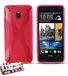 Ultraplatte MUZZANO Ultraplatte zachte beschermhoes HTC ONE MINI (M4) [Le X Premium] [Rosa] + stift en microvezeldoek