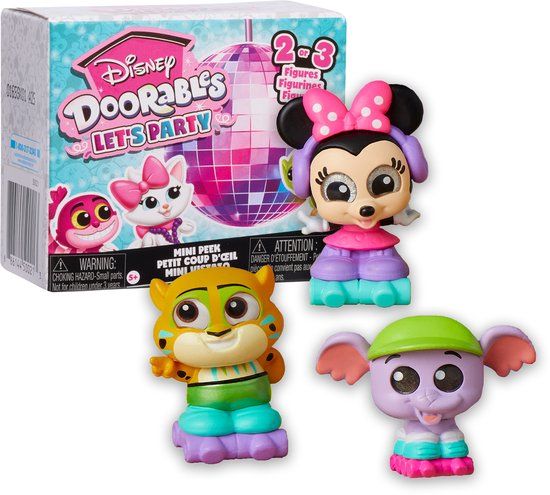 Just Play Disney Doorables 'Let's Party' Mini Peek - 2 tot 3 verzamelbare Disney figuurtjes