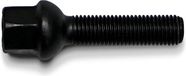 H&R Wielbout bolkonisch R12 M12x1.50 - Lengte 35mm - Zwart