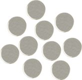 Amig Magneten setje rond - zilver - 10x stuks - 14 x 4 mm