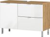 Germania Wastafelonderkast GW-Mauresa 34x80x56 cm eikenkleurig en wit