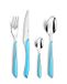 Amefa Eclat Service de couverts 24 pièces Turquoise