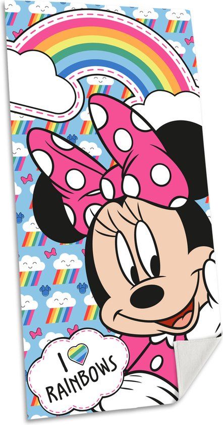 Kids Disney Minnie Mouse Strandlaken - 70 x 140 cm - Katoen - Kinderen
