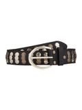 Vanzetti Leren Riem Hollywood Boulevard 35mm Full Leather Belt W85 Black Zwart