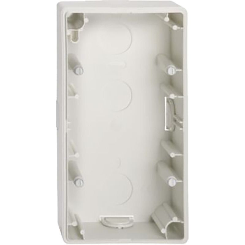 Schneider Electric Systeem-M Opbouwbehuizing 2-voudig Glanzend wit