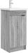 vidaXL Badkamer Vanity met Wastafel Grijs Sonoma 42 x 40 x 84,5 cm