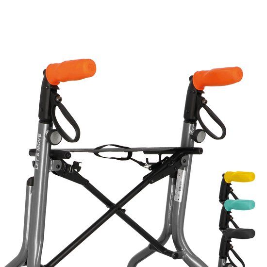 MyRollerSleeve ergonomische handvatten voor rollator of rolstoel - Oranje