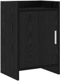 vidaXL Nachtkastje Zwart eiken 40 x 30 x 60 cm Bewerkt hout