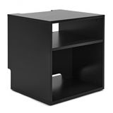 AVCOM Armoire Hi-Fi Courte, Noir