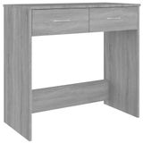 vidaXL - Bureau - 80x40x75 cm - Bewerkt Hout - Grijs Sonoma Eikenkleurig