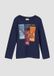 s.Oliver Katoenen T-shirt met lange mouwen en print voor kind diepblauw