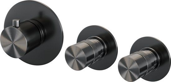 Brauer Gunmetal Edition Inbouwthermostaat - Gunmetal Geborsteld PVD