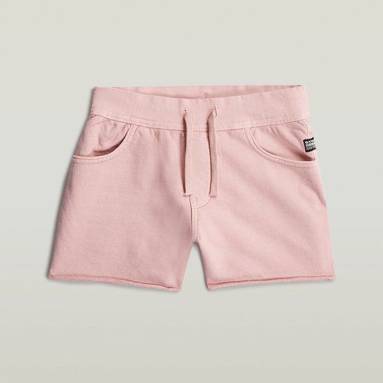 G-Star TRUE SHORTS SWT RAW EDGE G - Dames - Korte broeken - Katoen - 100% - Maat 12 - Lente/Zomer 2026 - Burnished lilac