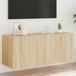 Maison Exclusive - Meuble TV avec éclairage LED, chêne Sonoma, 100x35x41 cm