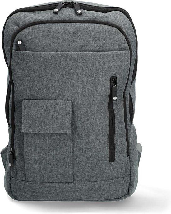 Nedis Notebook-rugzak - 10 - 16 " - 10 Compartimenten - Grijs