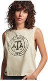 Superdry Vintage Collegiate Tanktop Dames Oatmeal