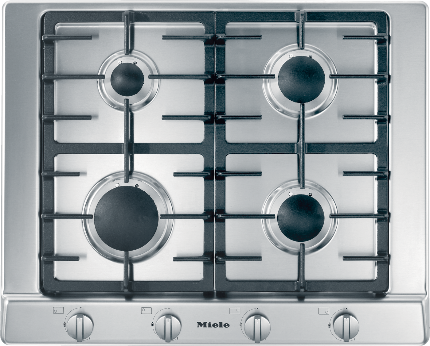 Miele KM 2010 G - Gas Hob - 4 Zones - Stainless Steel
