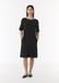 comma casual identity Jurk zwart