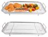 Merkloos Omgoods - Ensemble de 2 pinces de barbecue en acier inoxydable, idéales pour les plats végétariens et les viandes
