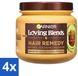 Garnier Loving Blends Masque capillaire Huile d'avocat & Beurre de karité Ultra Nourrissant 4 x 340 ml