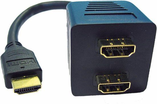 Goobay 68784 HDMI kabel 0,1 m HDMI Type A (Standaard) 2 x HDMI Type A (Standard) Zwart