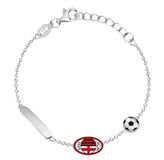 AC Milan LOWELL AC Milan armband van staal voor kinderen, Piccola, Roestvrij staal, Geen edelsteen