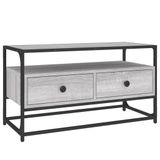 VidaXL TV-meubel 80x35x45 cm bewerkt hout grijs sonoma eikenkleurig