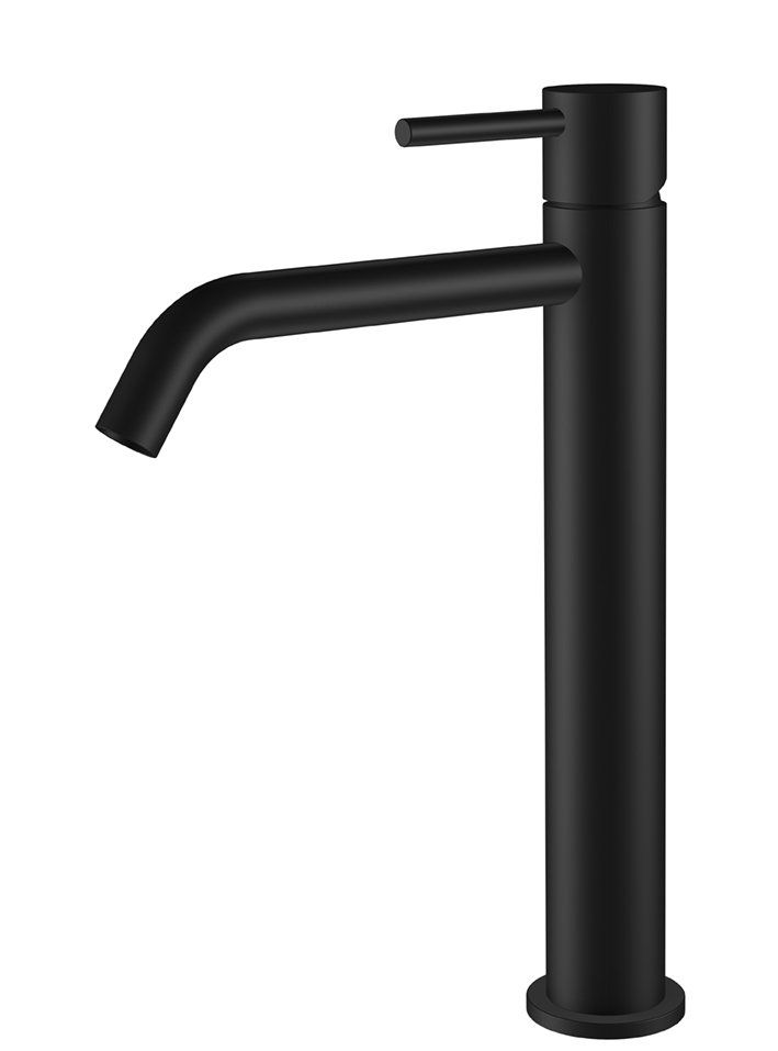 Wiesbaden Style XL hoge wastafelmengkraan mat zwart - 8719956082238