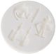 Silikomart 71.414.00.0096 bakvorm voor fondant SLK314 middeleeuwse siliconen, wit