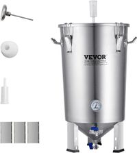 VEVOR Système de brassage de bière Fermenteur de bière en acier inoxydable de 30 l