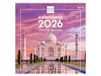 Finocam Wandkalender 2026, 30 x 30 cm, maandoverzicht januari - december 2026 + september 2025 (4 maanden), kalender 2026, wereldwonder, Spaans