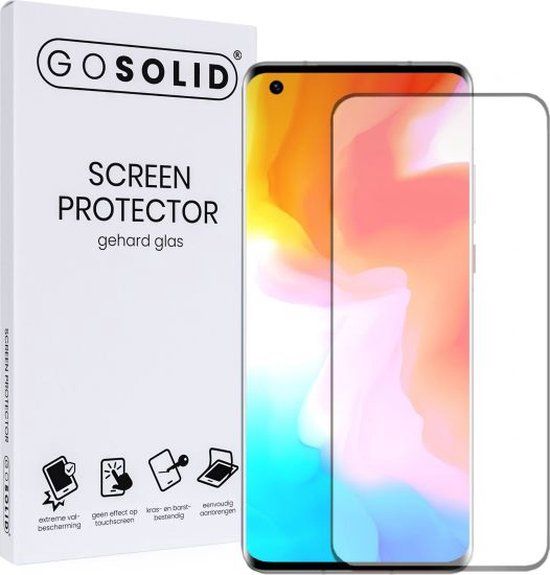 GO SOLID! ® Screenprotector voor Oppo Reno 7 Pro - Glas - 1 stuk