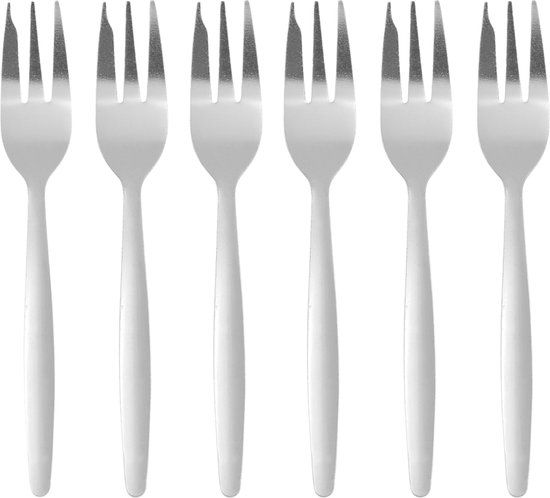 Hendi Gebaksvorkjes - Taartvorkjes - Budget Line - 14,5cm - RVS 18/0 (Set van 24)