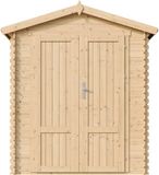 Timbela Houten tuinhuis M320F1+M320G - 2,82 m² - 186x196xH224 cm - met vloer