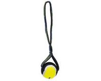 Beeztees Fetch Tennisbal Koord Otis - Hondenspeelgoed - Nylon - Blauw/Geel