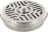 Home Deco Factory Wierookhouder - D14 cm - metaal - zilver - spiraal