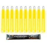 Cyalume ChemLight Lightsticks Militair Geel 15 cm Light Stick zeer helder met levensduur van 12 uur (10 stuks)