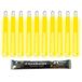 Cyalume ChemLight Lightsticks Militair Geel 15 cm Light Stick zeer helder met levensduur van 12 uur (10 stuks)