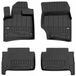 Frogum - No.77 - Automatten 3D - Geschikt voor AUDI Q7 I (2006-2015) - 4-delig - TPE Rubber - Zwart