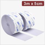 Quadrios 24CA325 Klittenband Haak- en lusdeel Wit 3m x 5cm