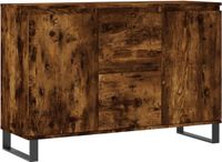 vidaXL Dressoir Gerookt Eikenhout 101,5x35x70 cm
