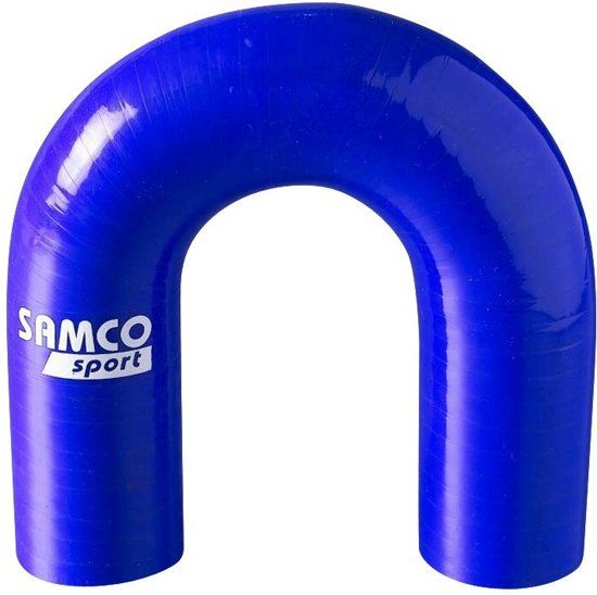 Samco Sport Siliconen slang 180 graden bocht - Lengte 102mm - Ø32mm - Blauw