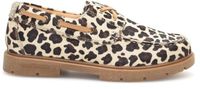 Woden Johanne Animal Dames Bootschoenen Leer Luipaard Veters