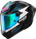 Nolan X-804 RS UC Replica Herbertson 382, casque intégral, couleur: Noir/Blanc/Fuchsia/Bleu, taille: L